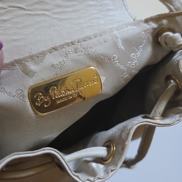 Paloma Picasso Ivory Cream Crossbody Purse Bag - Picture 6 of 7